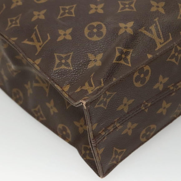 LOUIS VUITTON Monogram Sac Plat Hand Bag M51140 LV Auth 117717
