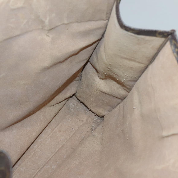 LOUIS VUITTON Monogram Sac Plat Hand Bag M51140 LV Auth 117717