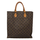 LOUIS VUITTON Monogram Sac Plat Hand Bag M51140 LV Auth 117717-2