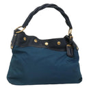 PRADA Shoulder Bag Nylon Blue Auth 117720-1