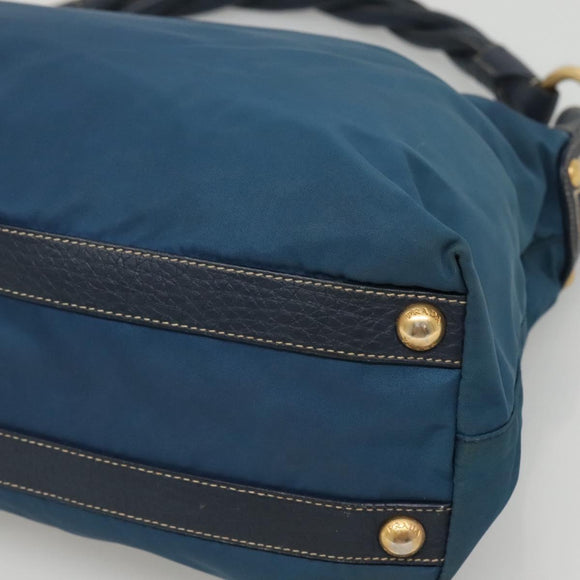 PRADA Shoulder Bag Nylon Blue Auth 117720
