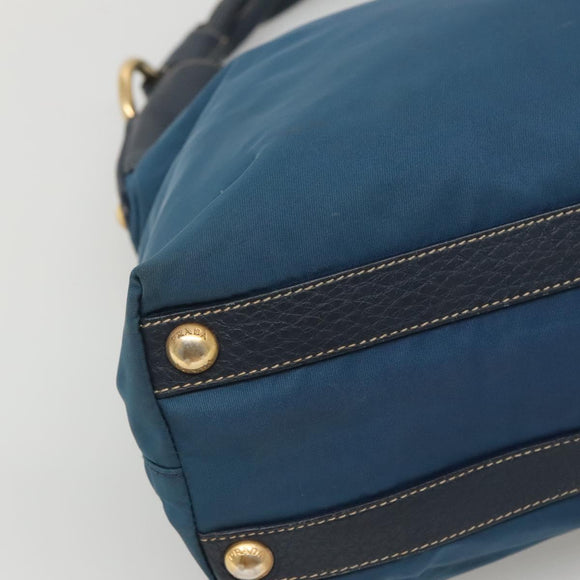 PRADA Shoulder Bag Nylon Blue Auth 117720