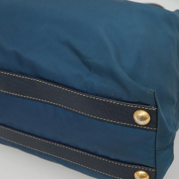 PRADA Shoulder Bag Nylon Blue Auth 117720