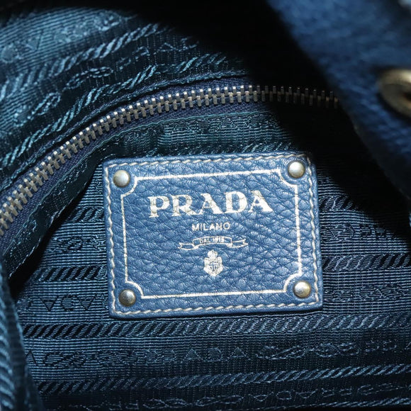 PRADA Shoulder Bag Nylon Blue Auth 117720