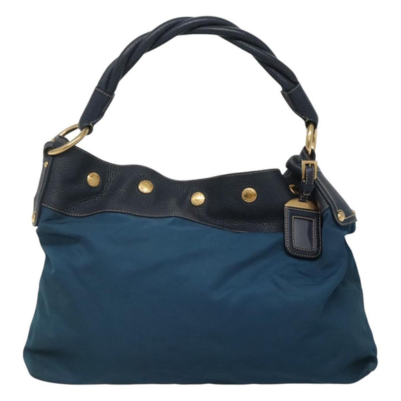 PRADA Shoulder Bag Nylon Blue Auth 117720