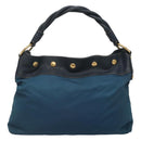 PRADA Shoulder Bag Nylon Blue Auth 117720-2