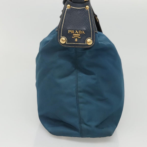 PRADA Shoulder Bag Nylon Blue Auth 117720
