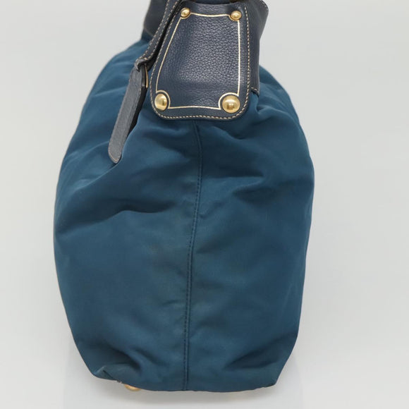 PRADA Shoulder Bag Nylon Blue Auth 117720