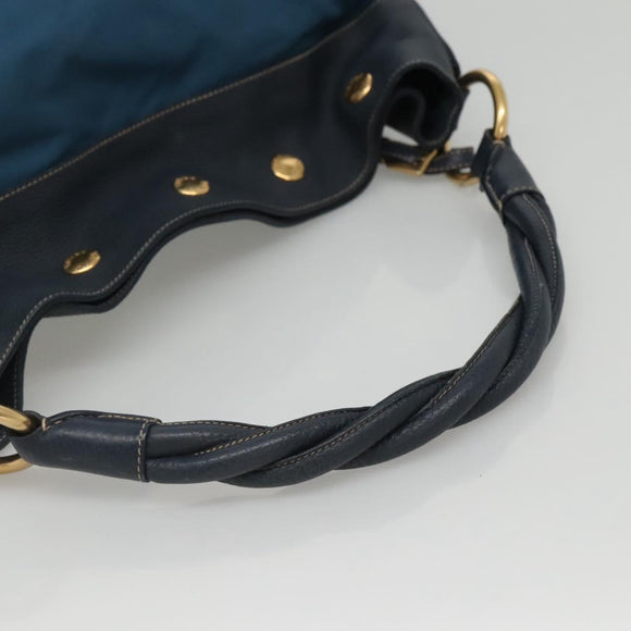 PRADA Shoulder Bag Nylon Blue Auth 117720