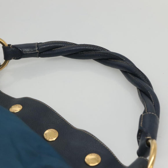 PRADA Shoulder Bag Nylon Blue Auth 117720