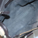 BURBERRY Nova Check Hand Bag PVC Leather 2way Beige Brown Auth 117724-11