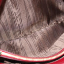 Salvatore Ferragamo Gancini Chain Shoulder Bag Leather Red Gold Auth 117738-10