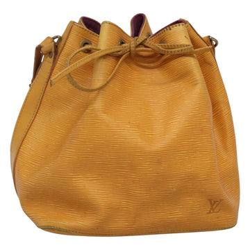 LOUIS VUITTON Epi Petit Noe Shoulder Bag Yellow M44109 LV Auth 117742