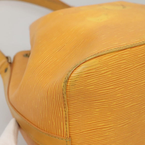 LOUIS VUITTON Epi Petit Noe Shoulder Bag Yellow M44109 LV Auth 117742