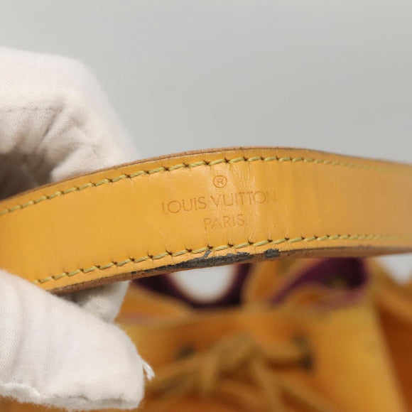 LOUIS VUITTON Epi Petit Noe Shoulder Bag Yellow M44109 LV Auth 117742