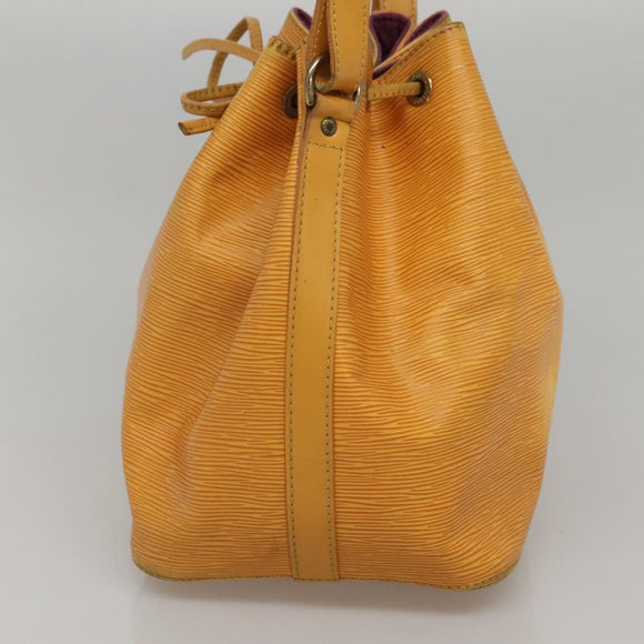 LOUIS VUITTON Epi Petit Noe Shoulder Bag Yellow M44109 LV Auth 117742
