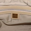 FENDI Zucchino Canvas Hand Bag Enamel Light Blue Gold Auth 117743-17