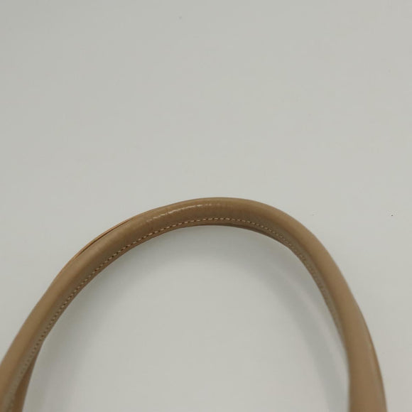 FENDI Zucchino Canvas Hand Bag Enamel Light Blue Gold Auth 117743