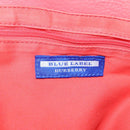 BURBERRY Blue Label Tote Bag Raffia Orange Auth 117747-18