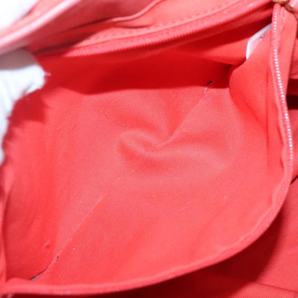BURBERRY Blue Label Tote Bag Raffia Orange Auth 117747