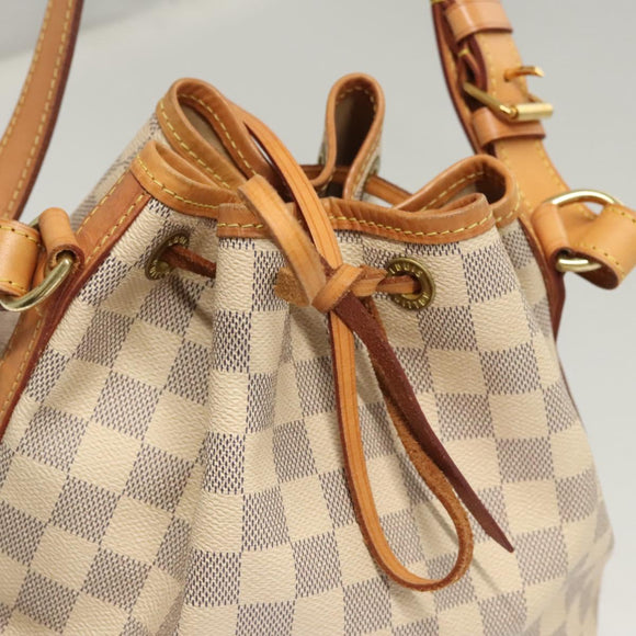 LOUIS VUITTON Damier Azur Noe BB Shoulder Bag N41220 LV Auth 117751