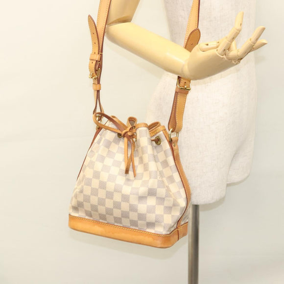 LOUIS VUITTON Damier Azur Noe BB Shoulder Bag N41220 LV Auth 117751