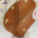 LOUIS VUITTON Monogram Multicolor Judy MM Hand Bag 2Way White M40255 Auth 117752-16