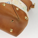 LOUIS VUITTON Monogram Multicolor Judy MM Hand Bag 2Way White M40255 Auth 117752-18