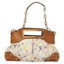 LOUIS VUITTON Monogram Multicolor Judy MM Hand Bag 2Way White M40255 Auth 117752-13