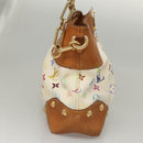 LOUIS VUITTON Monogram Multicolor Judy MM Hand Bag 2Way White M40255 Auth 117752-4