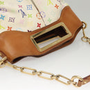 LOUIS VUITTON Monogram Multicolor Judy MM Hand Bag 2Way White M40255 Auth 117752-6