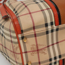 BURBERRY Nova Check Tote Bag PVC Leather Beige Brown Auth 117753-14