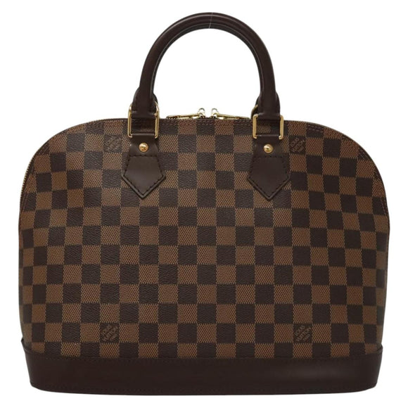 LOUIS VUITTON Damier Ebene Alma Hand Bag N51131 LV Auth 117754AM