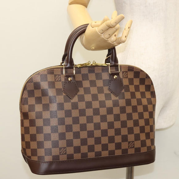 LOUIS VUITTON Damier Ebene Alma Hand Bag N51131 LV Auth 117754AM