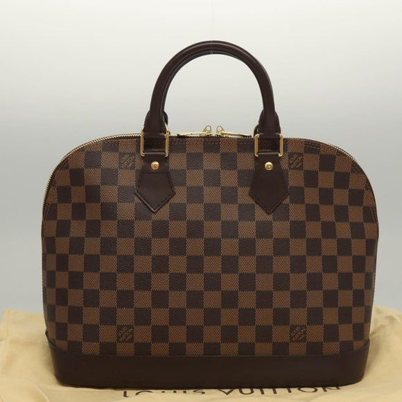 LOUIS VUITTON Damier Ebene Alma Hand Bag N51131 LV Auth 117754AM