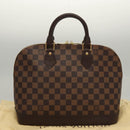 LOUIS VUITTON Damier Ebene Alma Hand Bag N51131 LV Auth 117754AM-12