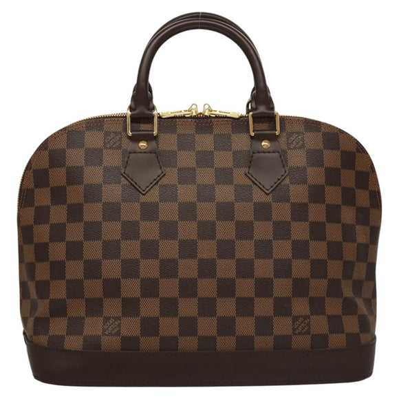 LOUIS VUITTON Damier Ebene Alma Hand Bag N51131 LV Auth 117754AM