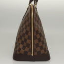 LOUIS VUITTON Damier Ebene Alma Hand Bag N51131 LV Auth 117754AM-4
