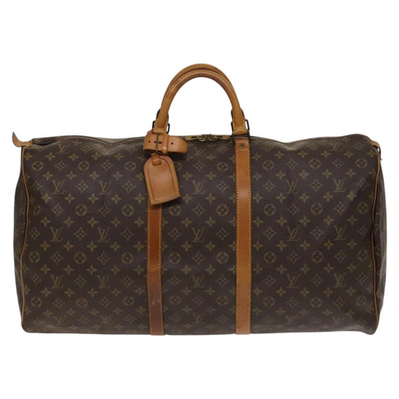 LOUIS VUITTON Monogram Keepall 60 Boston Bag M41422 LV Auth 117757