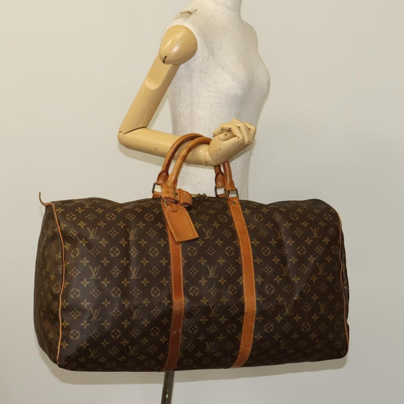 LOUIS VUITTON Monogram Keepall 60 Boston Bag M41422 LV Auth 117757