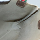 GUCCI GG Supreme Web Sherry Line Tote Bag PVC Beige Green Red Auth 117760-19