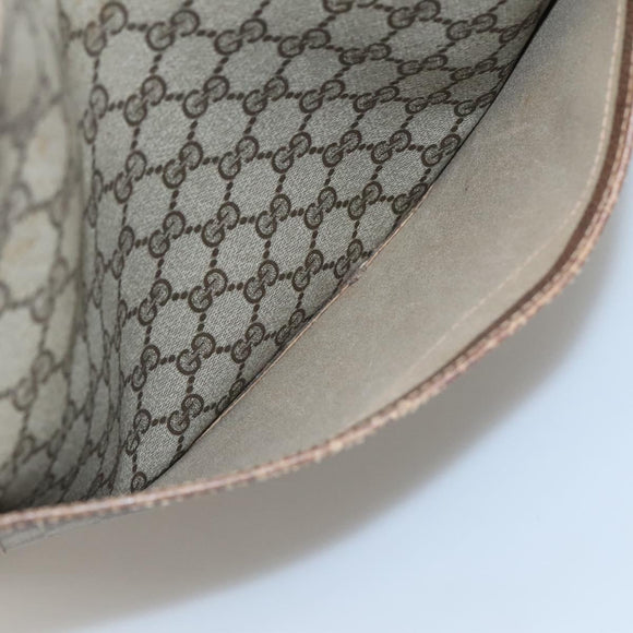 GUCCI GG Supreme Web Sherry Line Tote Bag PVC Beige Green Red Auth 117760