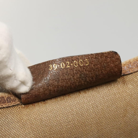 GUCCI GG Supreme Web Sherry Line Tote Bag PVC Beige Green Red Auth 117760