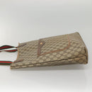GUCCI GG Supreme Web Sherry Line Tote Bag PVC Beige Green Red Auth 117760-3