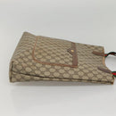 GUCCI GG Supreme Web Sherry Line Tote Bag PVC Beige Green Red Auth 117760-4