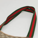 GUCCI GG Supreme Web Sherry Line Tote Bag PVC Beige Green Red Auth 117760-8