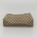 GUCCI GG Supreme Web Sherry Line Tote Bag PVC Beige Green Red Auth 117760-5