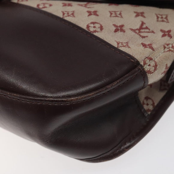 LOUIS VUITTON Monogram Mini Belanger Shoulder Bag Red M92671 LV Auth 117762