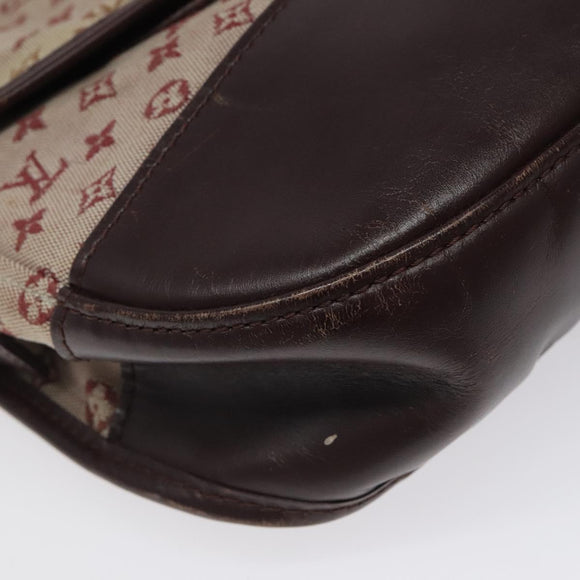 LOUIS VUITTON Monogram Mini Belanger Shoulder Bag Red M92671 LV Auth 117762