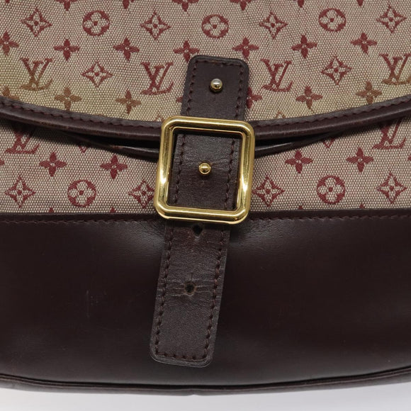LOUIS VUITTON Monogram Mini Belanger Shoulder Bag Red M92671 LV Auth 117762